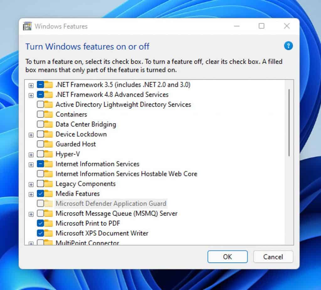 Comment installer IIS dans Windows 11 