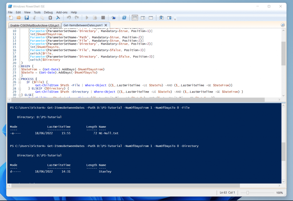 How To Add PowerShell Commands And Statements To A PowerShell Function