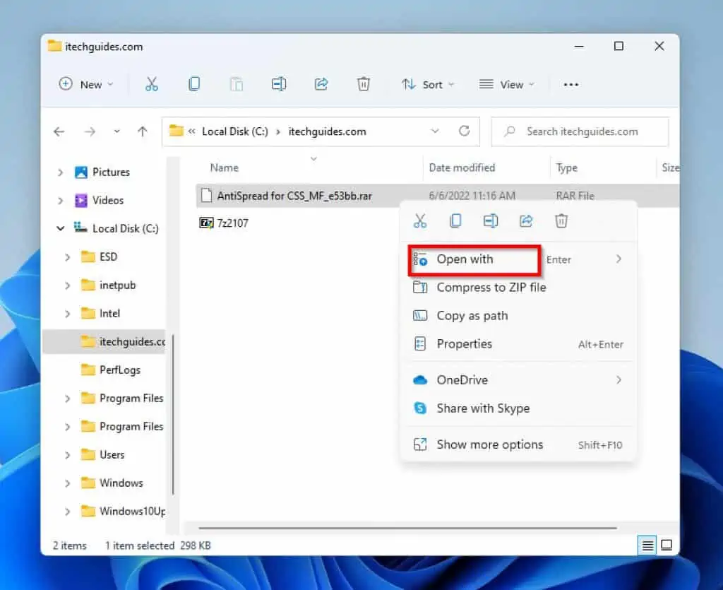 How To Open RAR Files On Windows 11