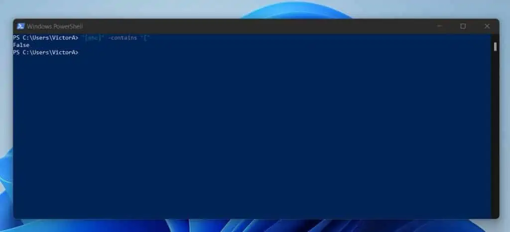 How To Use PowerShell Contains To Find The Square Bracket In A String