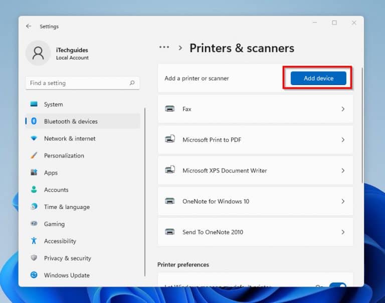 how to add a new printer to windows 11