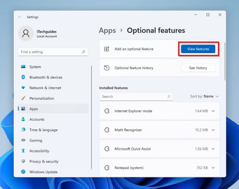 How To Reinstall Notepad In Windows 11 - Itechguides.com