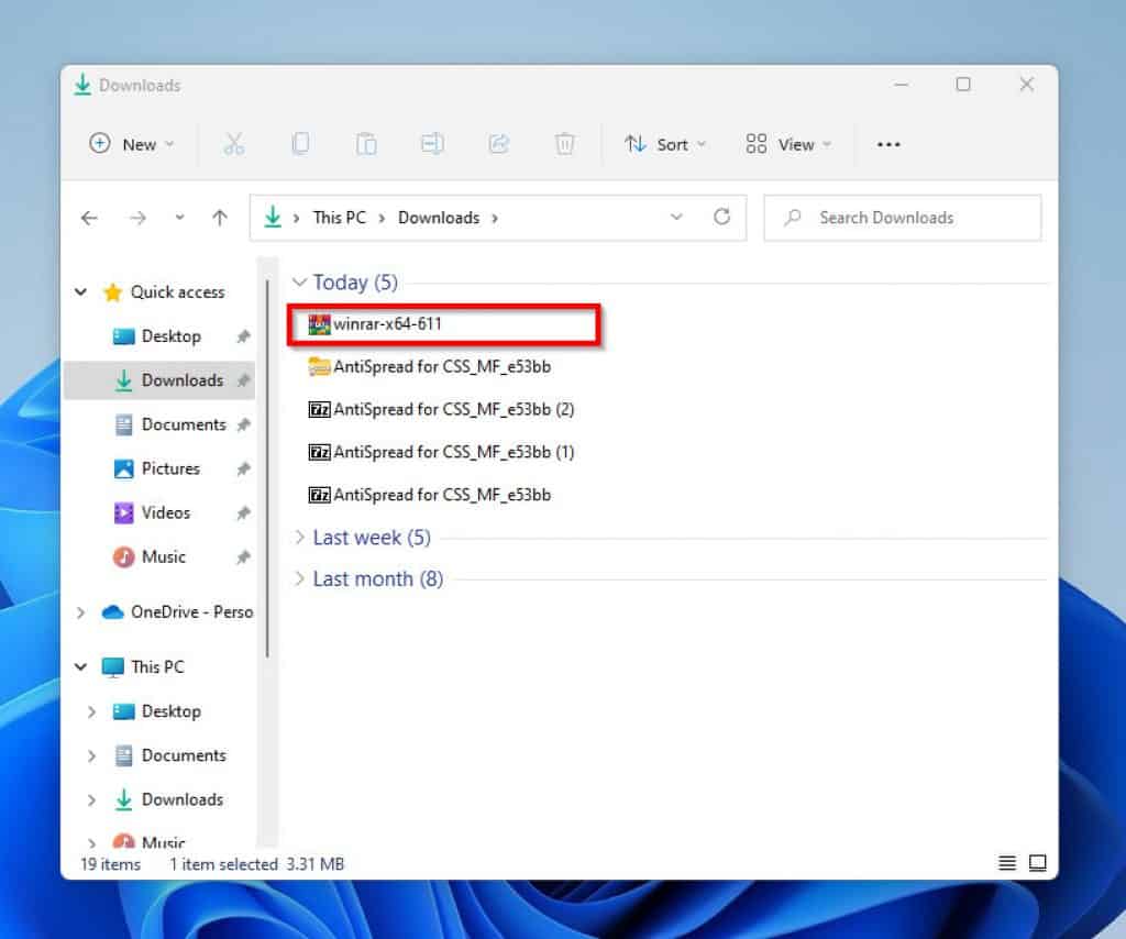 Cara Membuka File RAR Di Windows 11