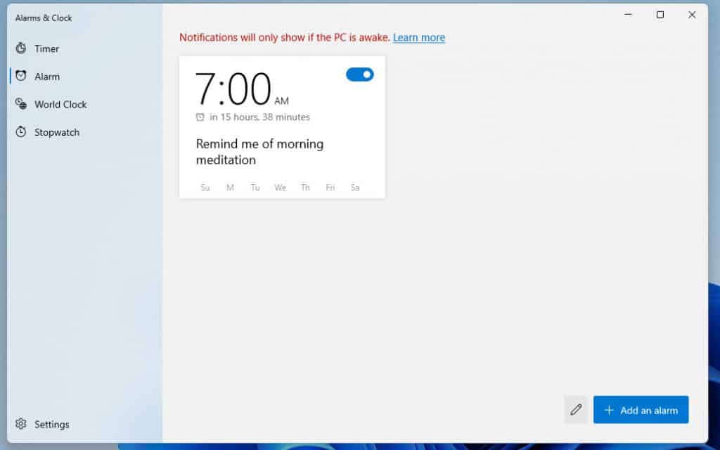 How To Use Alarms And Clock In Windows 11