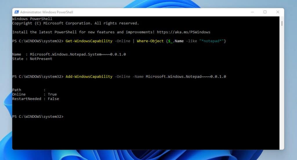 How To Reinstall Notepad In Windows 11