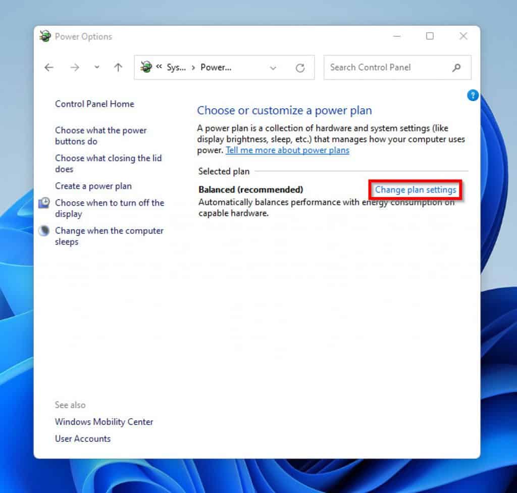 Cara Mengubah Pengaturan Daya Windows 11