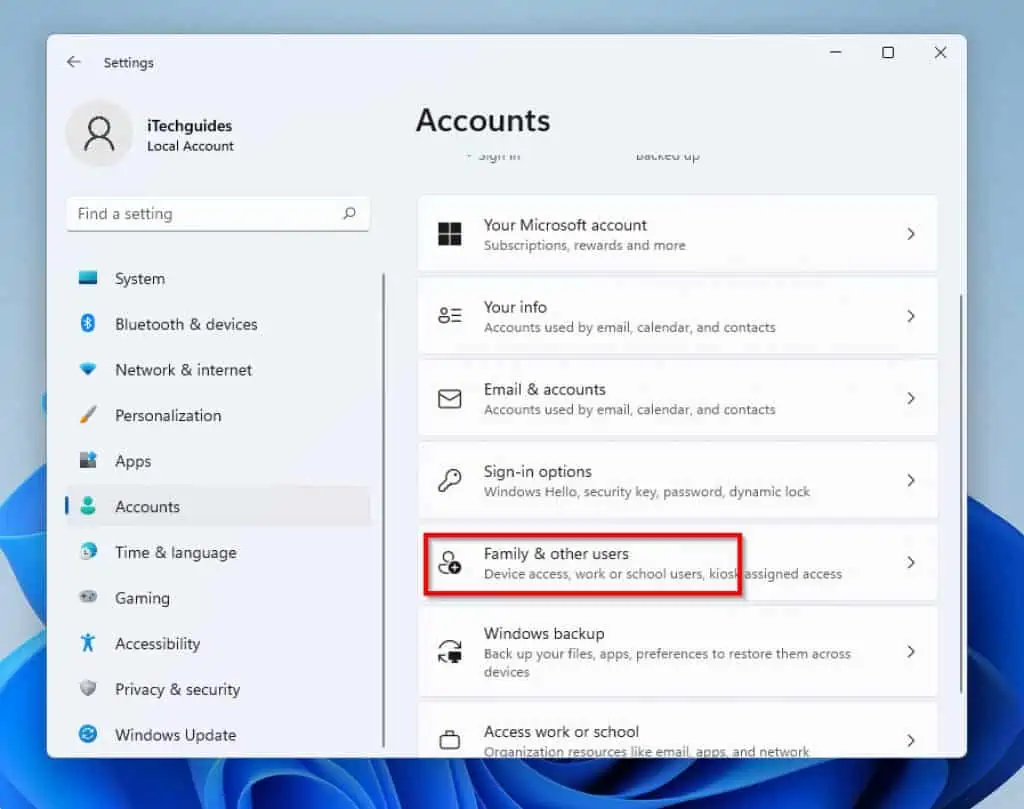 How To Add A Local User In Windows 11