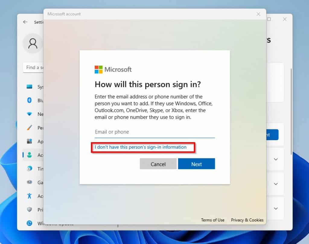 How To Add A Local User In Windows 11