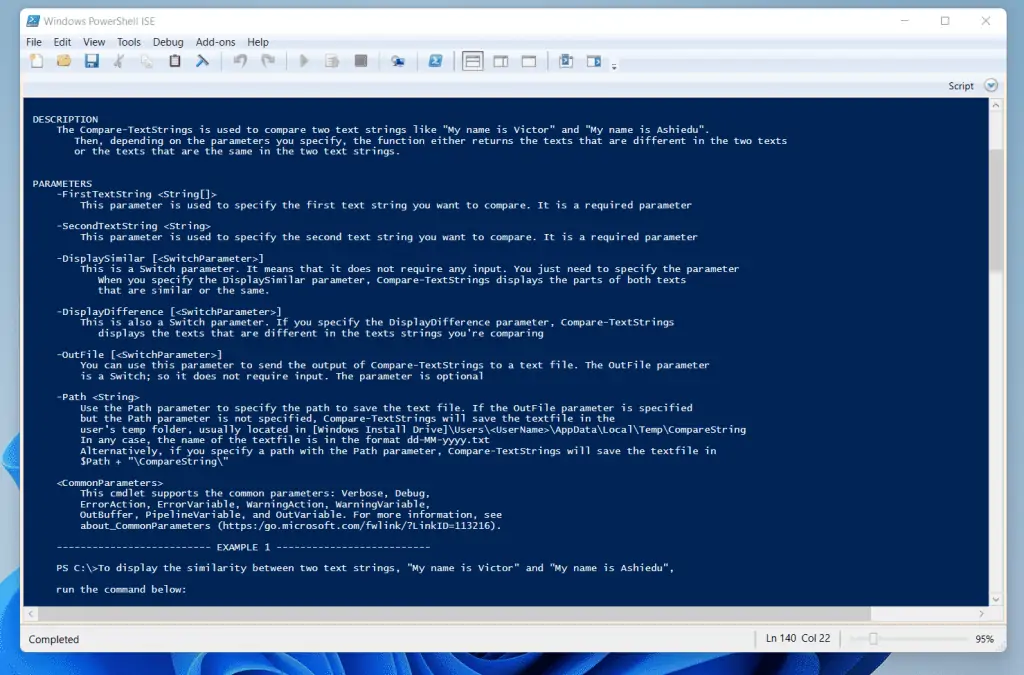 Use PowerShell Function To Compare Two Text Strings (Compare-TextStrings)