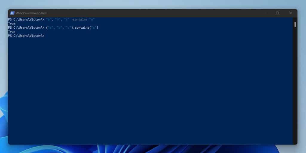 The Syntax Of The PowerShell -Contains Operator And The .Contains() Method