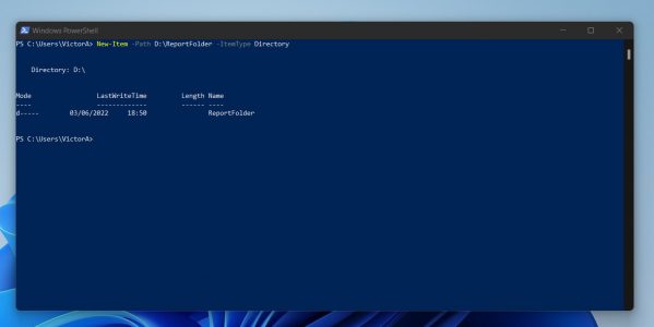 How to Create a Directory (Folder) or File in PowerShell with the New ...