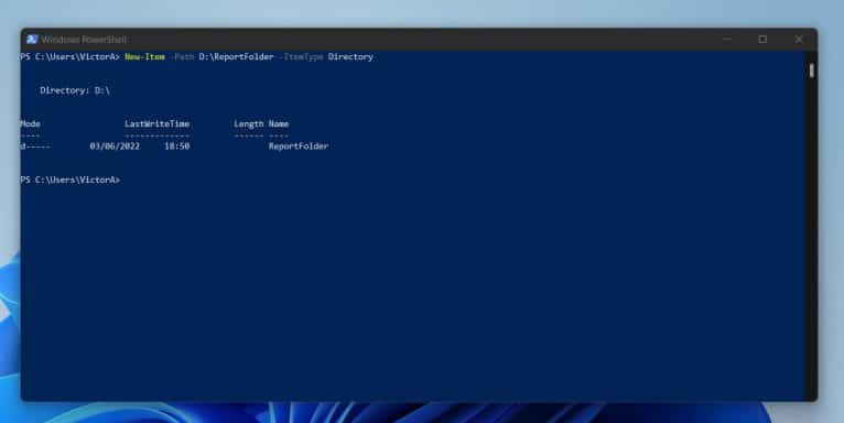 How to Create a Directory (Folder) or File in PowerShell with the New ...
