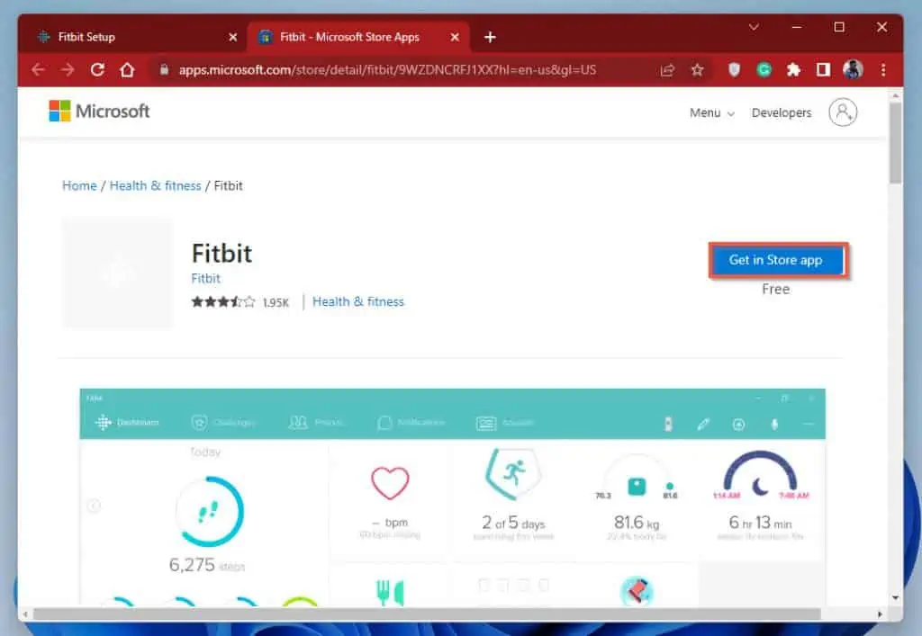 How To Install Fitbit App For Windows 11 Via Fitbit.com