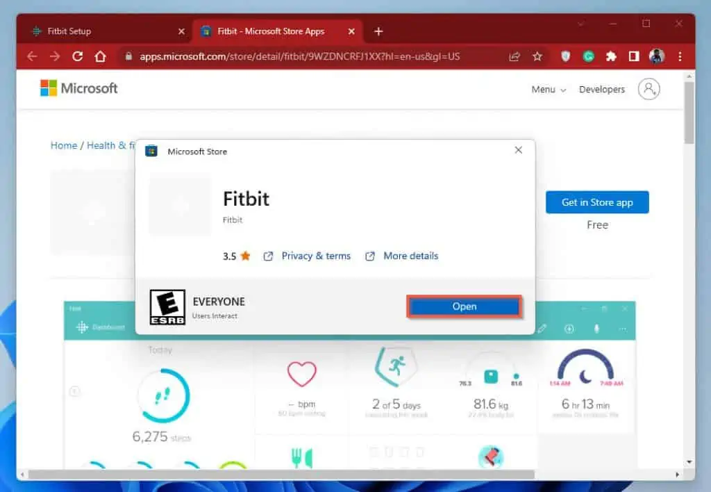 Fitbit for on sale windows