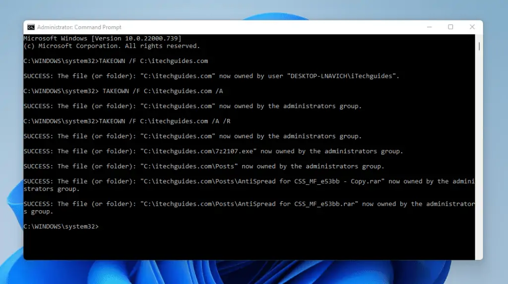 How To Take Ownership Of Folder In Windows 11