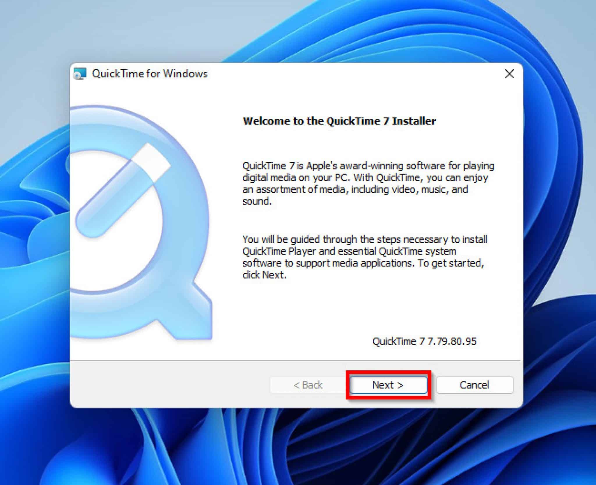 QuickTime For Windows 11