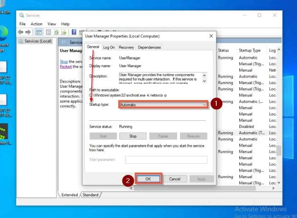Fixing A Frozen Taskbar In Windows 10 By Enabling The User Manager