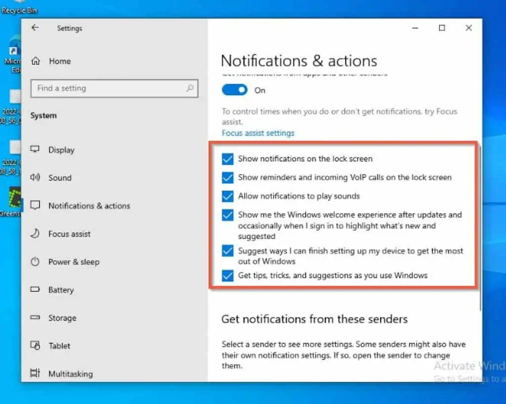 Fix 100 Disk Usage In Windows 10 By Disabling Notification & Actions