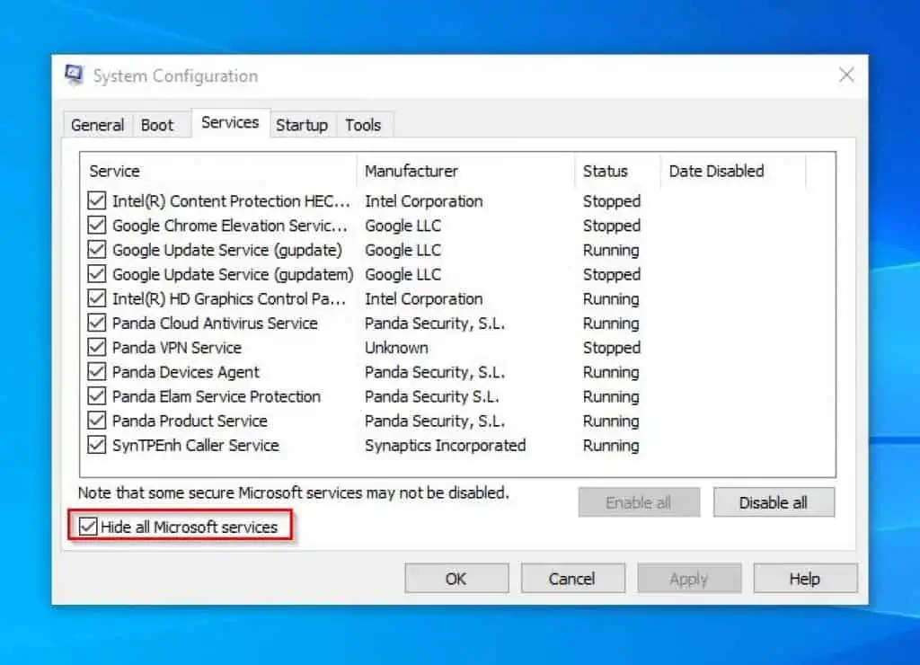 Fix 100 Disk Usage In Windows 10 By Performing A Clean Boot