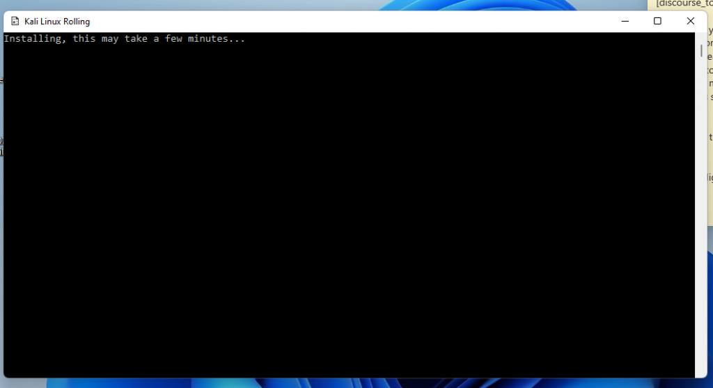 Windows11にKaliLinuxアプリをダウンロードしてインストールする