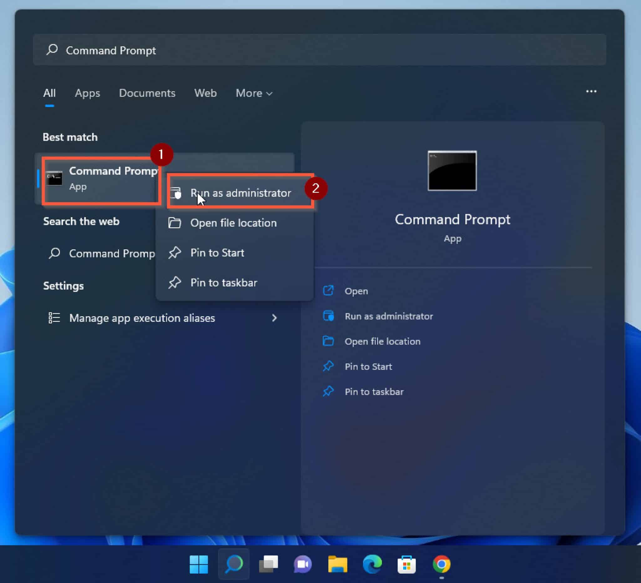 run as administrator windows 11