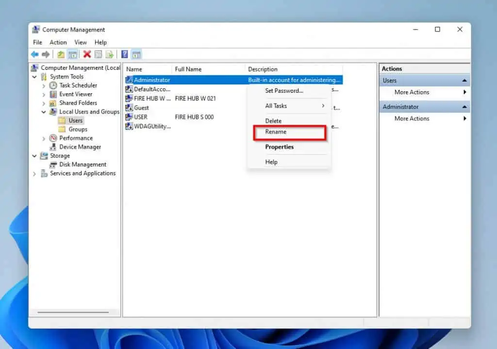 How To Change Administrator Name In Windows 11