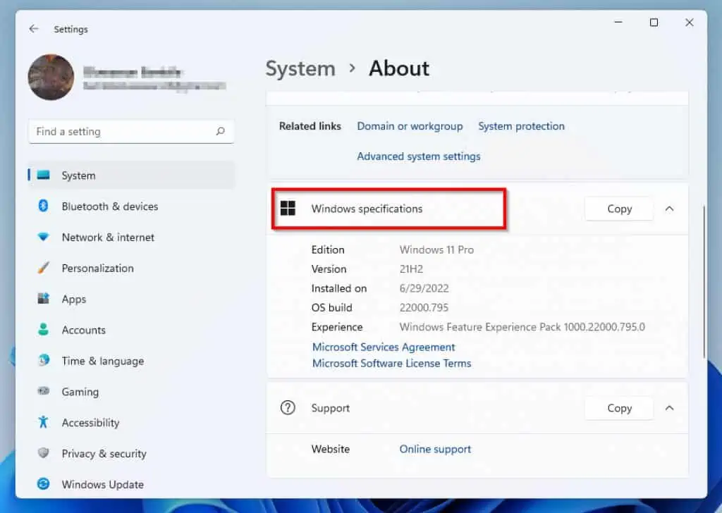 How To Check Windows 11 Version From System Properties [Method 1]