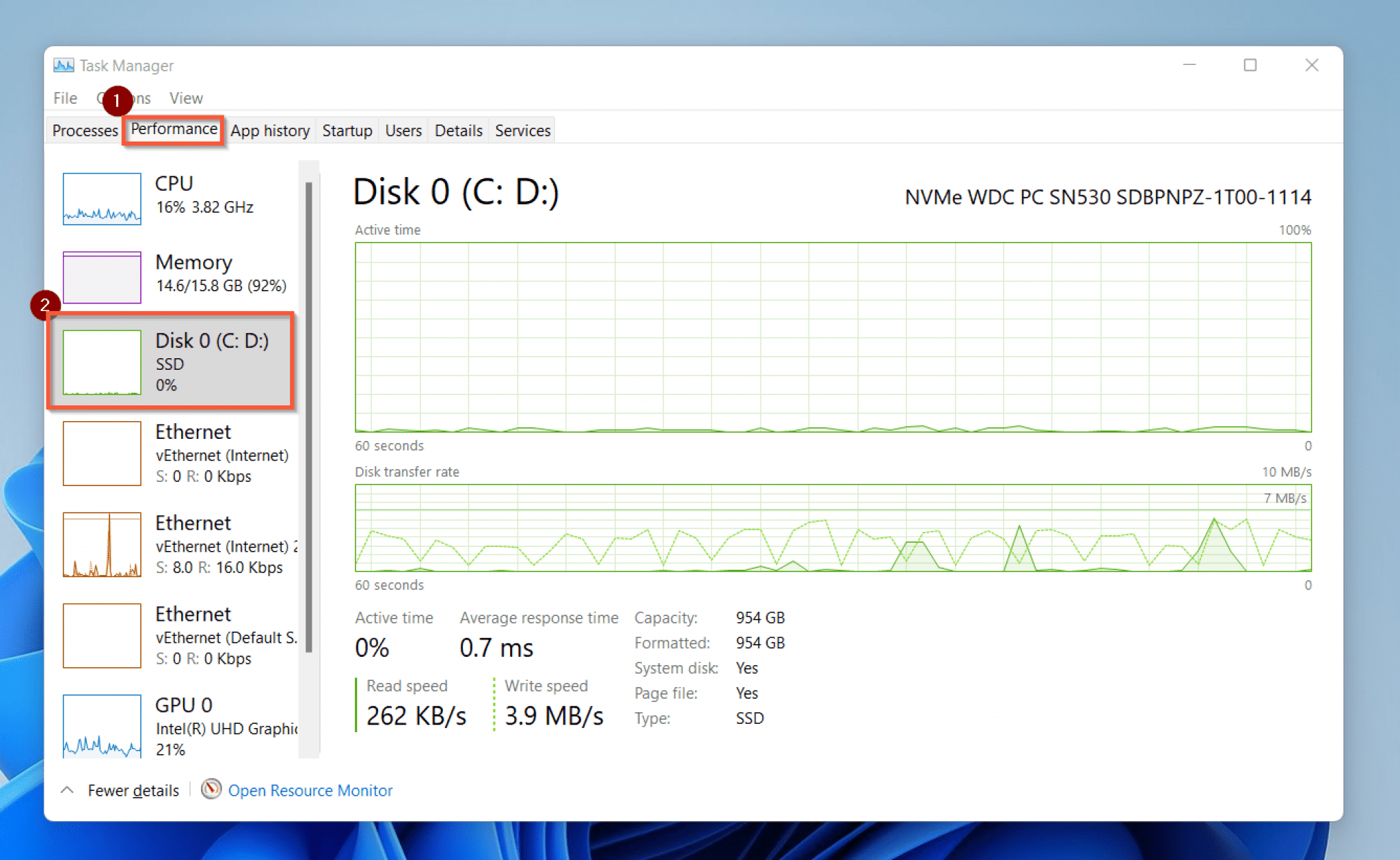 task manager disk