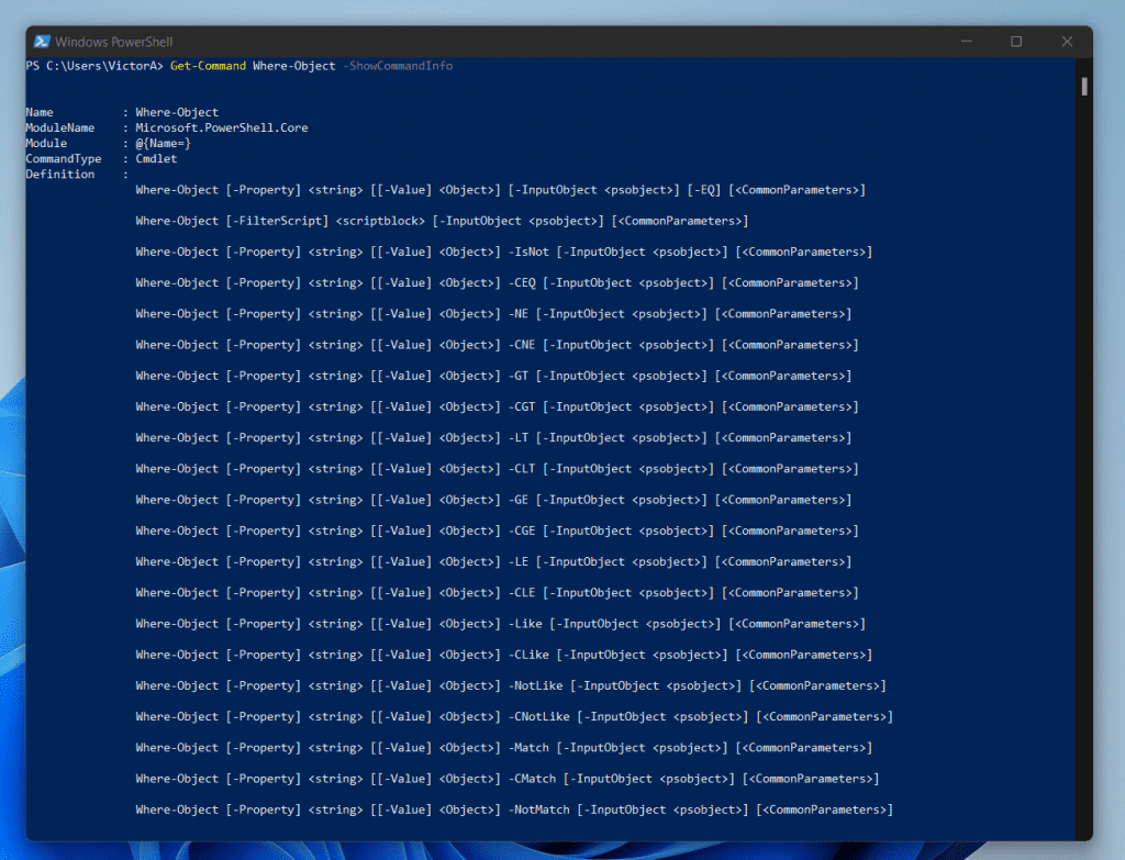 How To Use Get-Command To Get Information About Where-Object