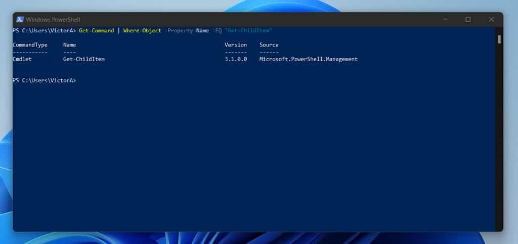 How To Fileter The Results Of PowerShell Get-Command By Name Or Source