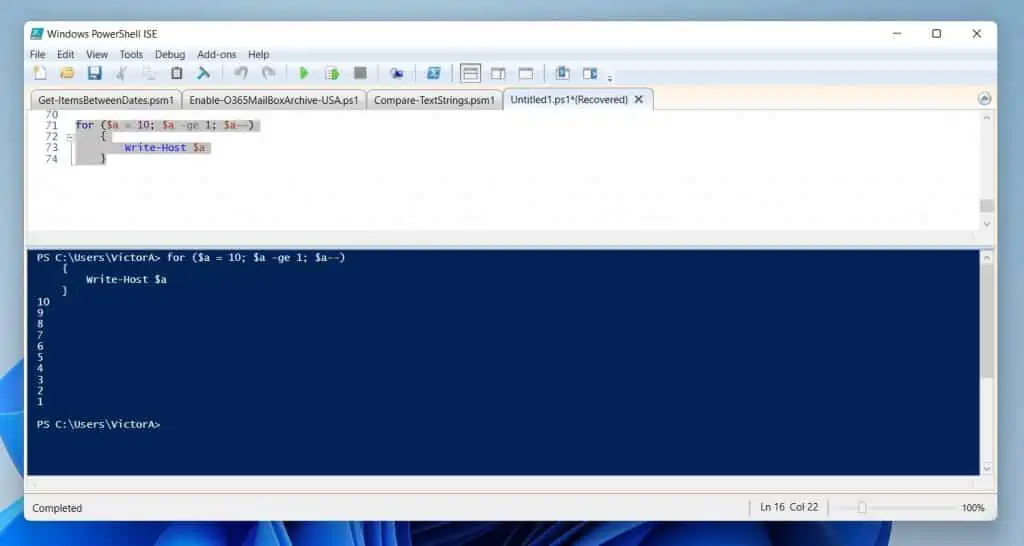 PowerShell For Loop Explained with Examples - Itechguides
