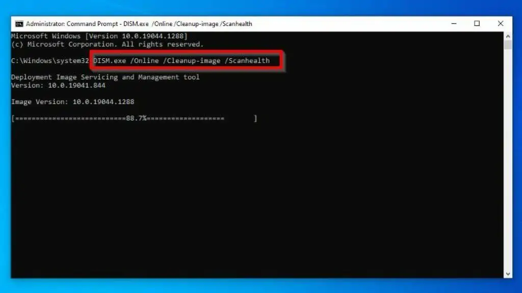 Fix "Server Execution Failed" Error In Windows 10 By Running The DISM Scans