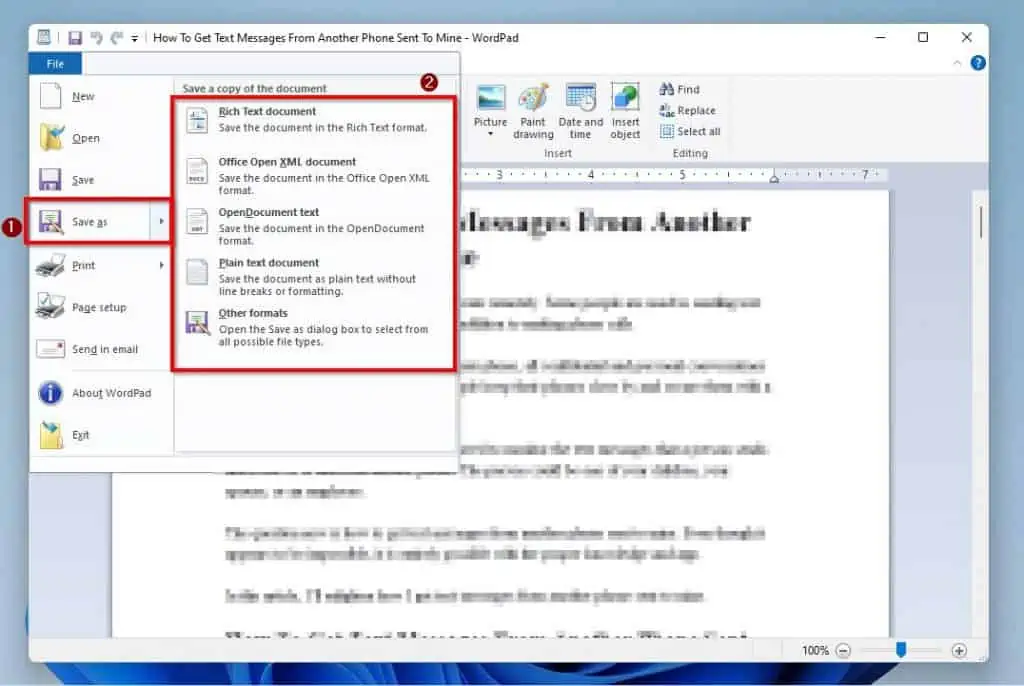 Help With WordPad In Windows 11 How To Save In WordPad