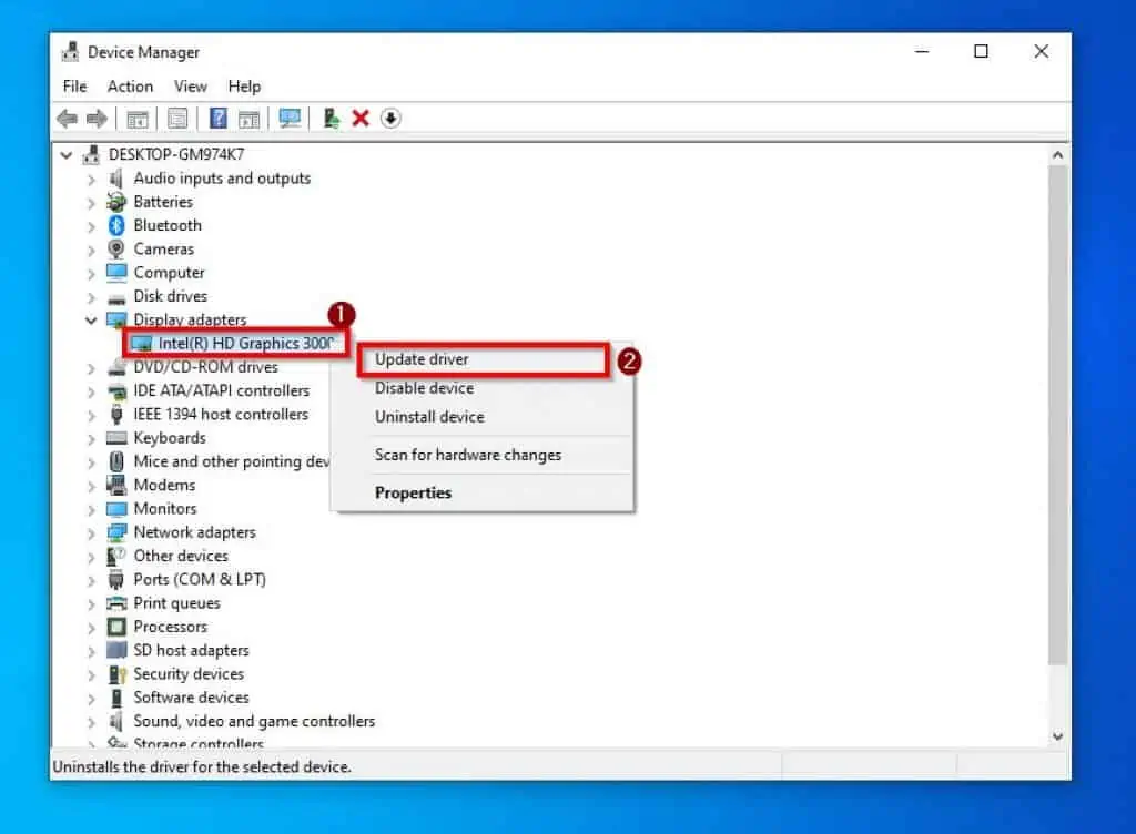 Fix APC Index Mismatch Error In Windows 10 By Updating Display Driver