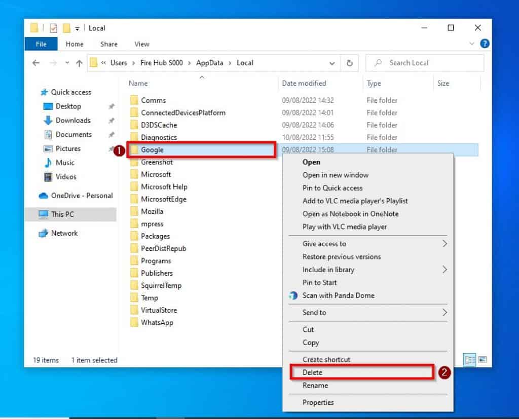 Fix Chrome That Keeps Crashing In Windows 10 By Deleting The Google Folder