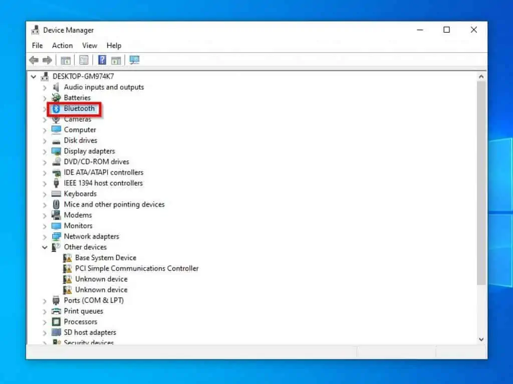 Fix "Bluetooth Is Not Available On This Device" In Windows 10 By Updating The Bluetooth Driver
