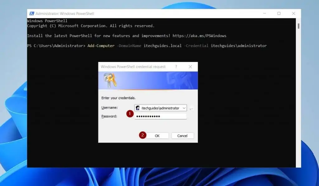 How To Join Windows 11 To A Domain With The Add-Computer PowerShell Command