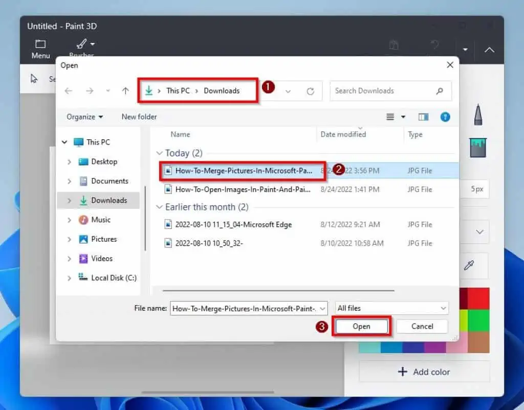 Help With Paint In Windows 11 How To Merge Pictures In Microsoft Paint And Paint 3D