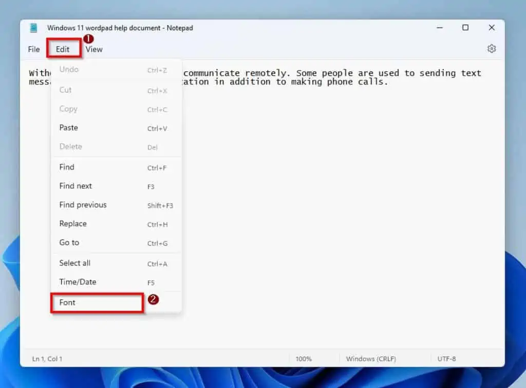 Get Help With Notepad In Windows 11: How To Word Wrap, Change Fonts, Font Size