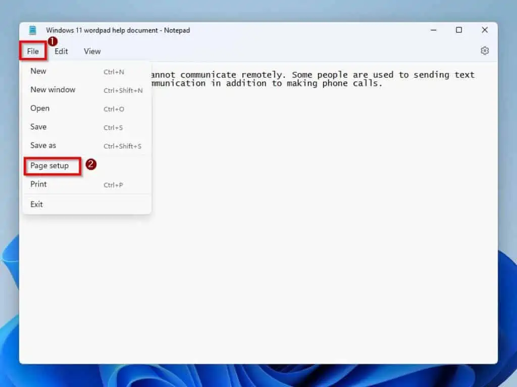 Get Help With Notepad In Windows 11: How To Change Page Setup And Print In Notepad