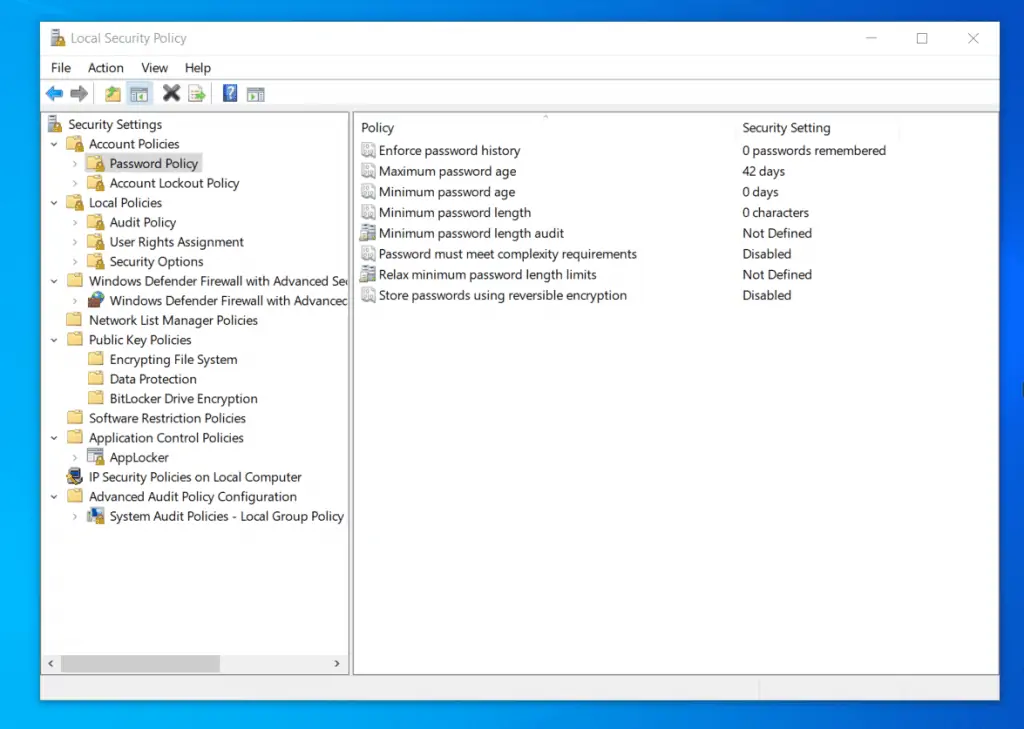 Overview Of The Local Security Policy In Windows 10 And Windows 11