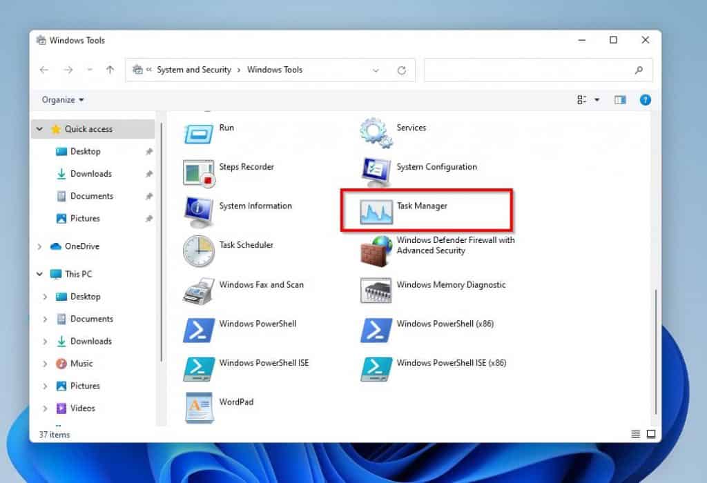 Various Methods To Open Task Manager In Windows 11