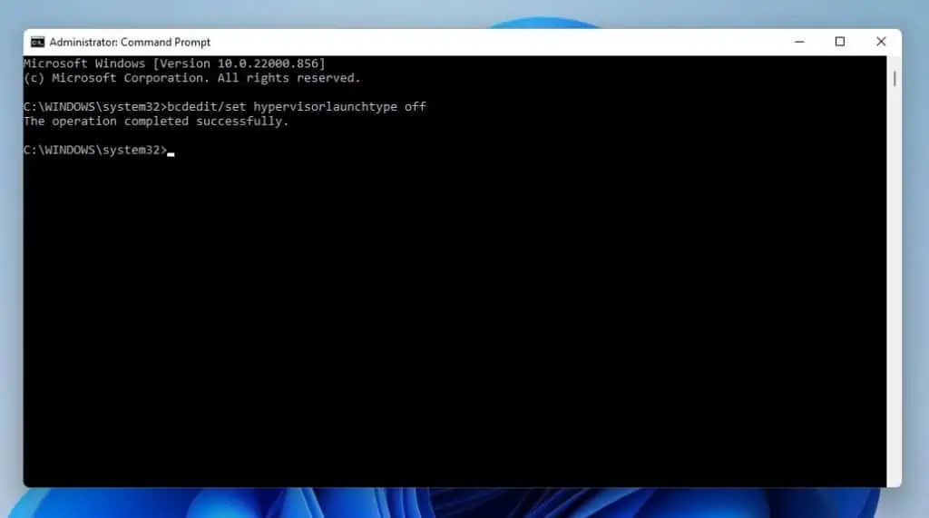 Disable VBS In Windows 11 With Command Prompt