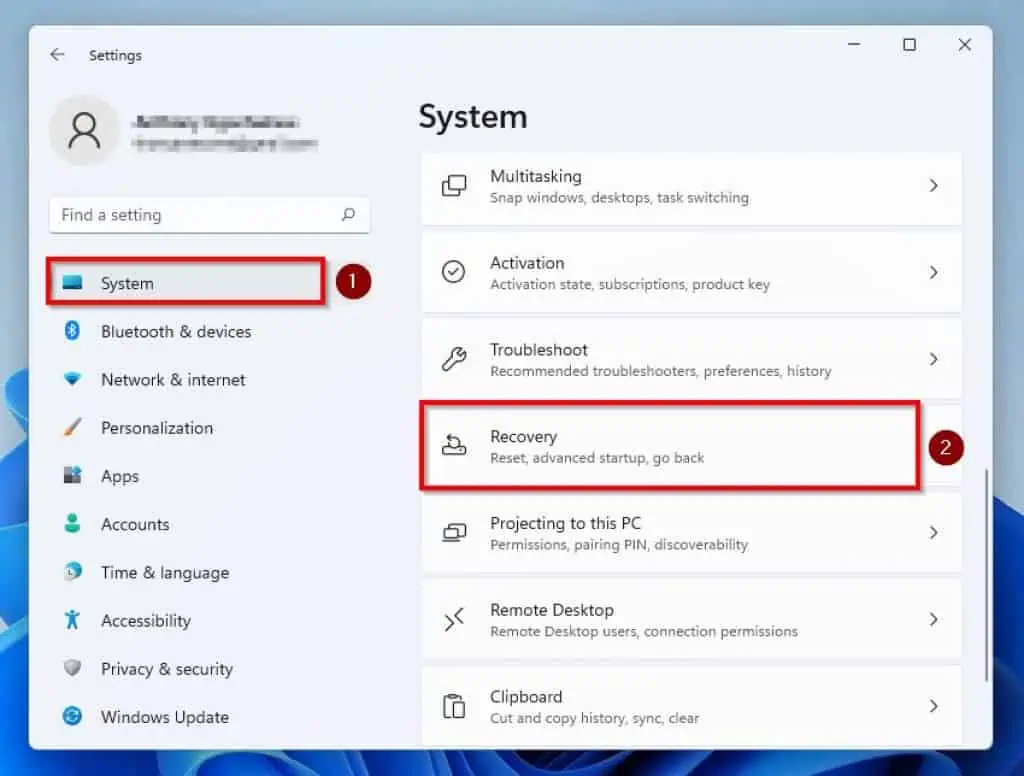 Access BIOS In Windows 11 Via Settings 