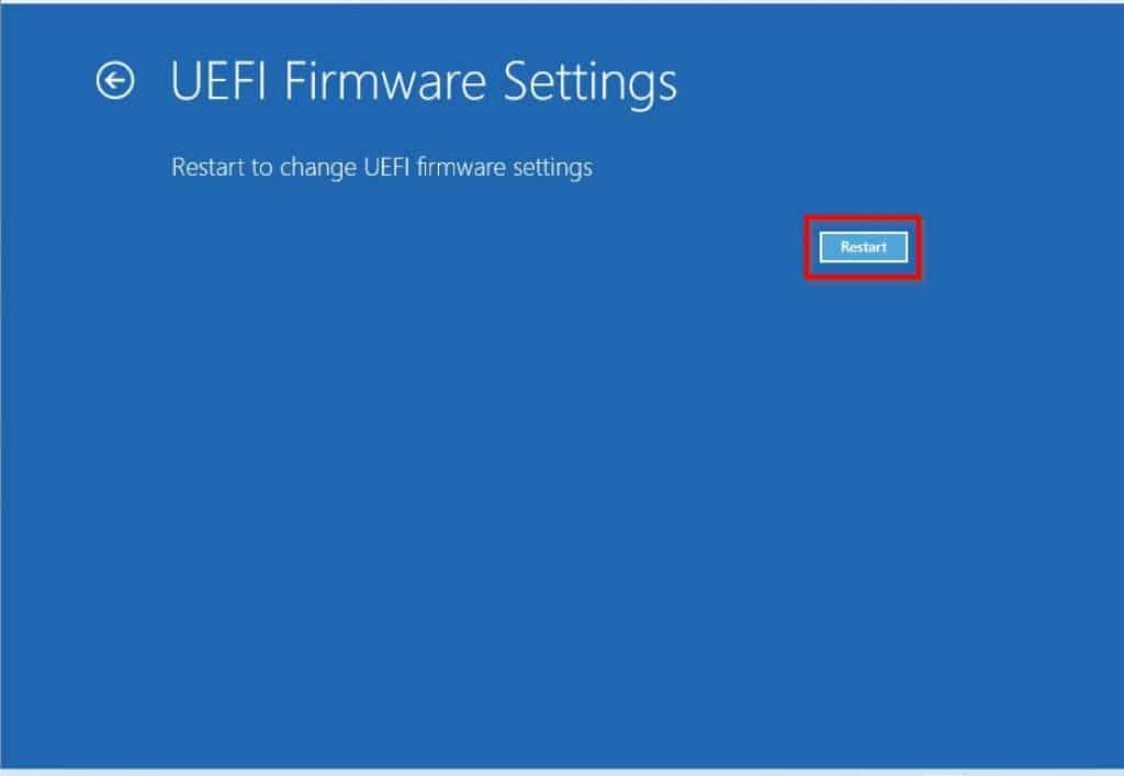 Access BIOS In Windows 11 Via Settings