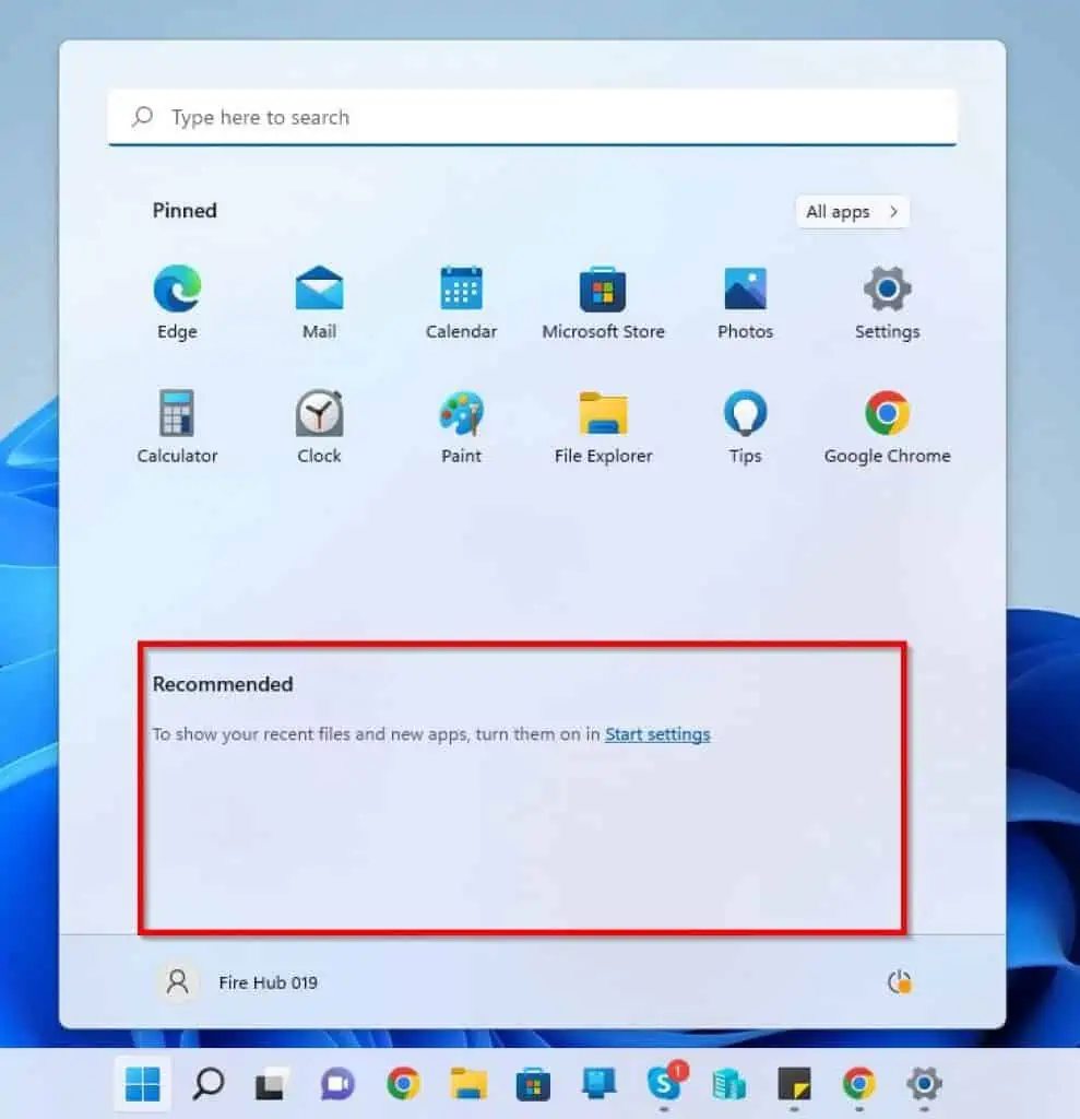 Remove All Recommended Items In Windows 11