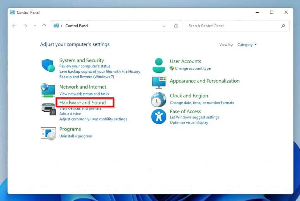 Disable Windows 11 Startup Sound Through Control Panel