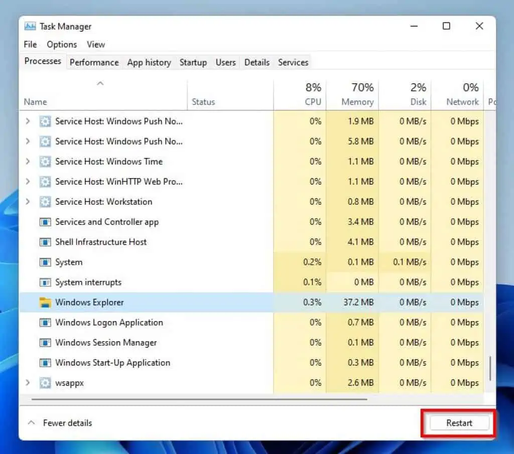 Fix Cursor Mouse Lag In Windows 11 By Restarting Windows Explorer