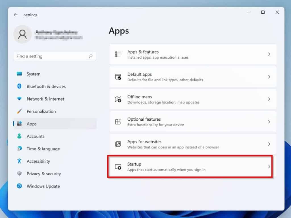 Disable Startup Programs In Windows 11 From Settings