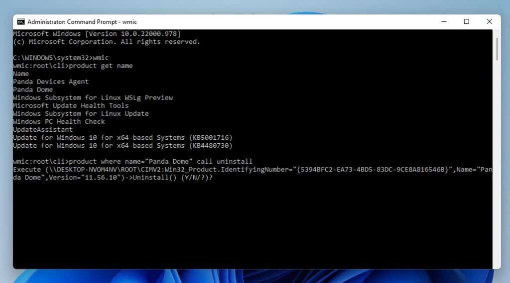 Uninstall Programs On Windows 11 Through Command Prompt 